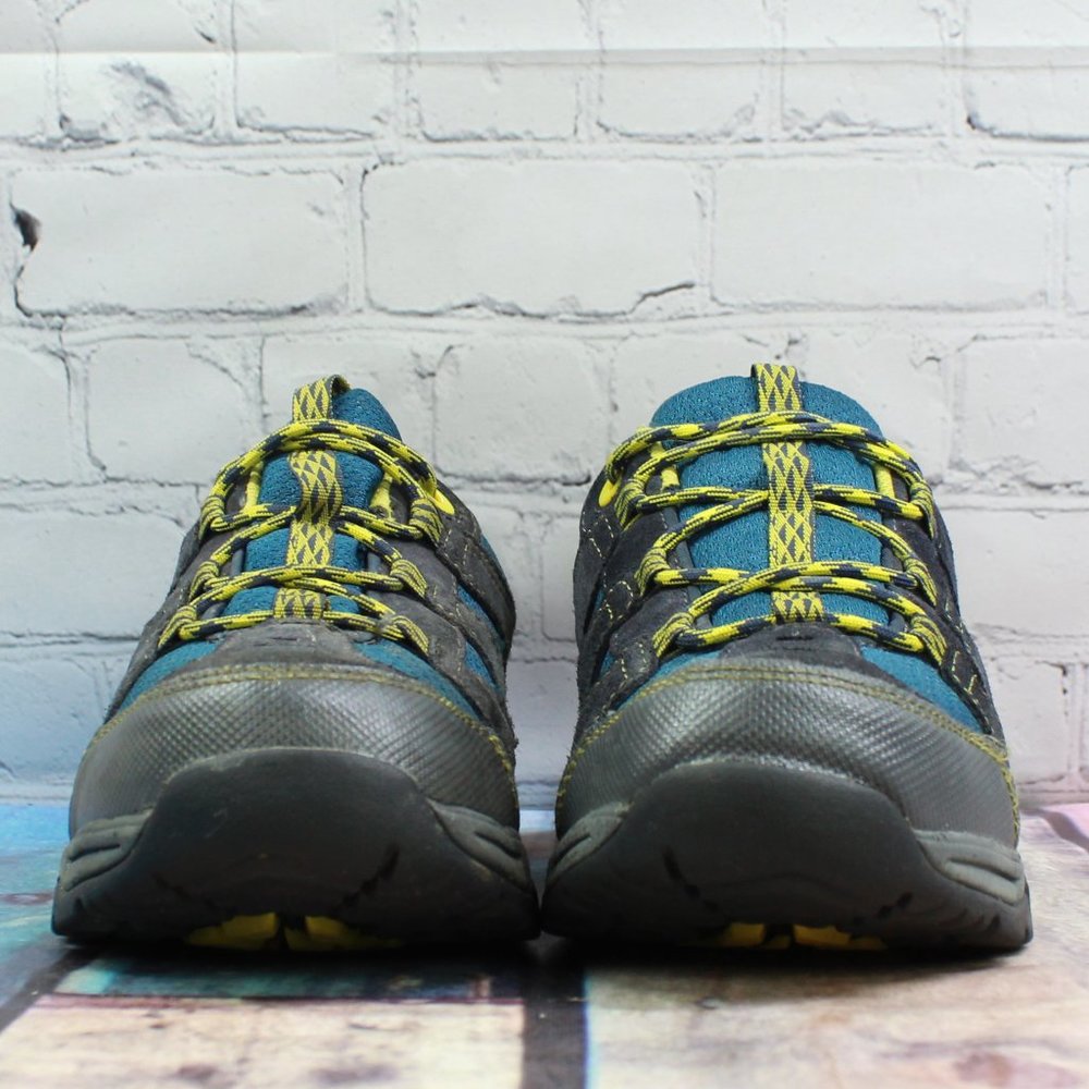 LL Bean Blue Suede Mesh Waterproof Trail Model Low Hikers Sneakers Size 6 - Picture 4 of 9